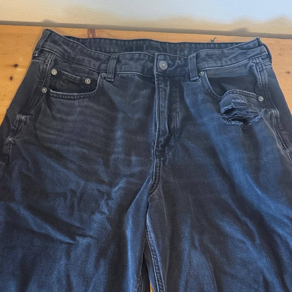 American Eagle - Super High Rise Baggy Wide Leg Ankle
